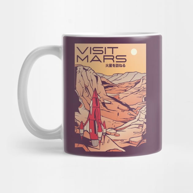 Visit Mars // Funny Fake Mars Tourism by SLAG_Creative